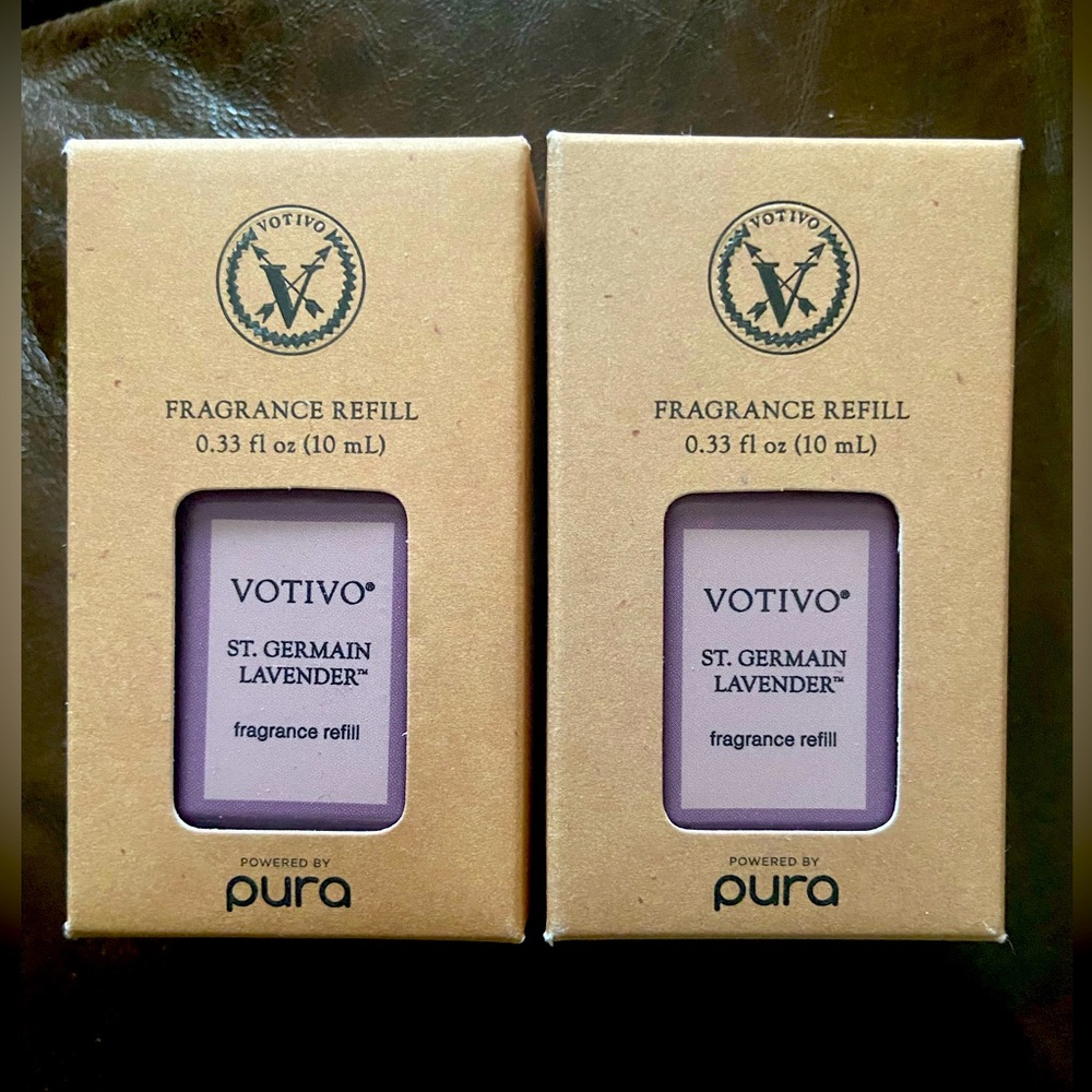 Two Votivo Fragrance Refills St. Germain Lavender